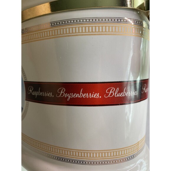 VTG KNOTT’S BERRY FARM 2007 Canister Storage Jar Hinged Lid Ceramic Fruit Print - Picture 16 of 16